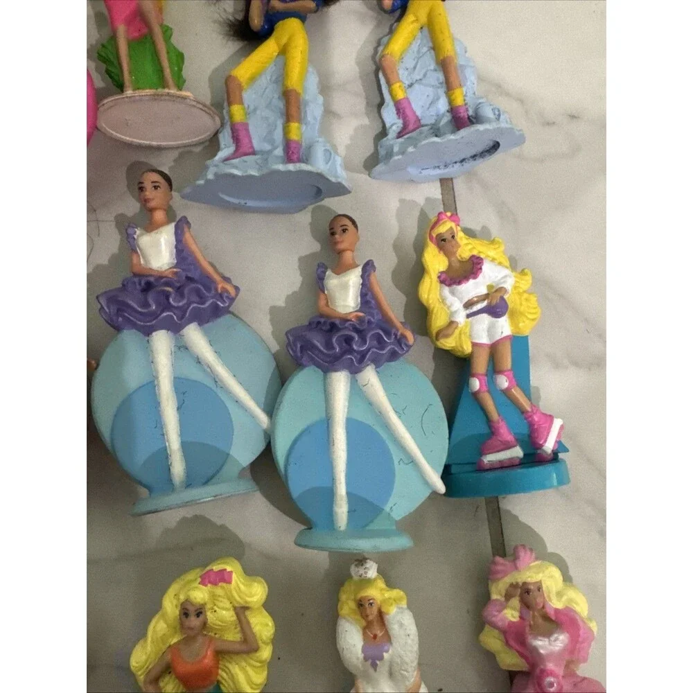 Vintage McDonalds Happy Meal Barbie Toy Lot 90s Mattel Figures Pieces 43 Pieces